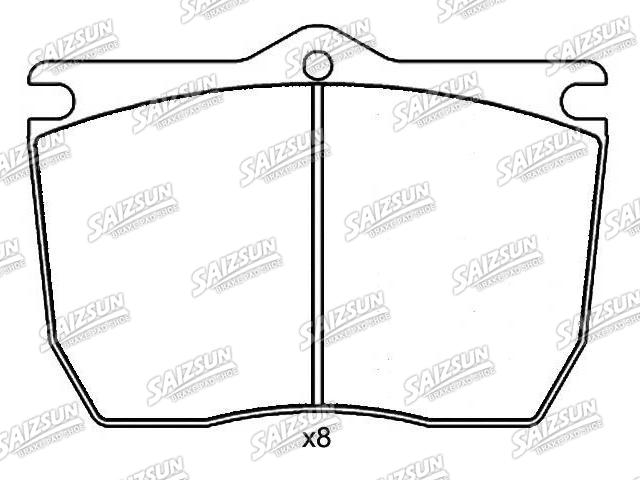 Plaquettes de frein Brake Pad Set:GDB5076