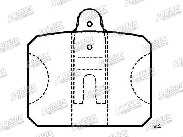 Plaquettes de frein Brake Pad Set:111 430 188