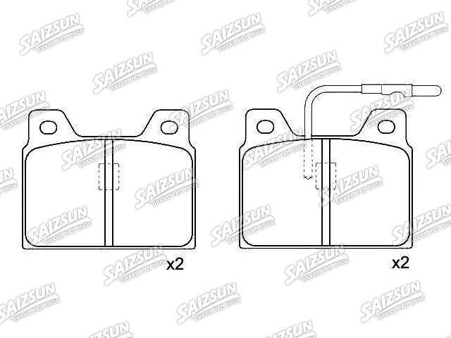 Plaquettes de frein Brake Pad Set:4245.57