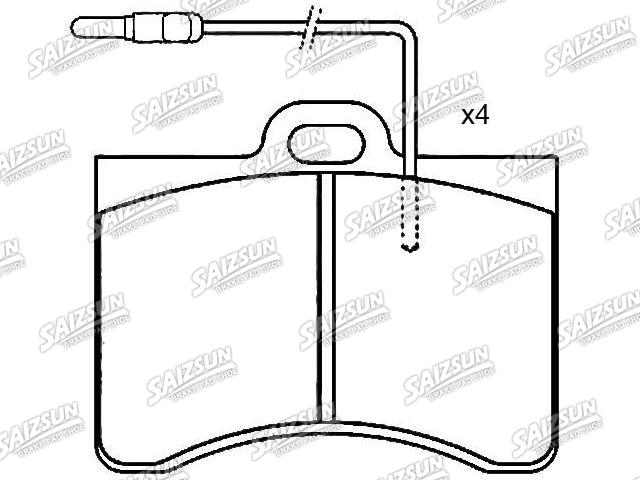 Plaquettes de frein Brake Pad Set:5 453 876 S