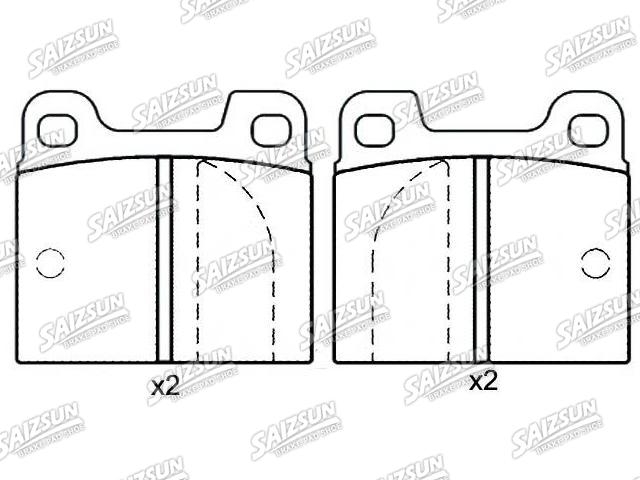 Plaquettes de frein Brake Pad Set:0060 750 556
