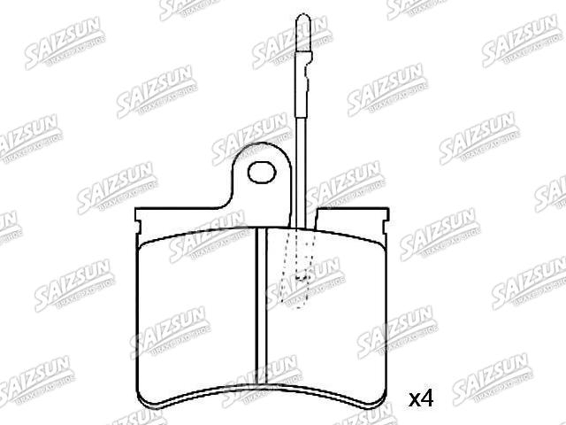 Plaquettes de frein Brake Pad Set:4251.87