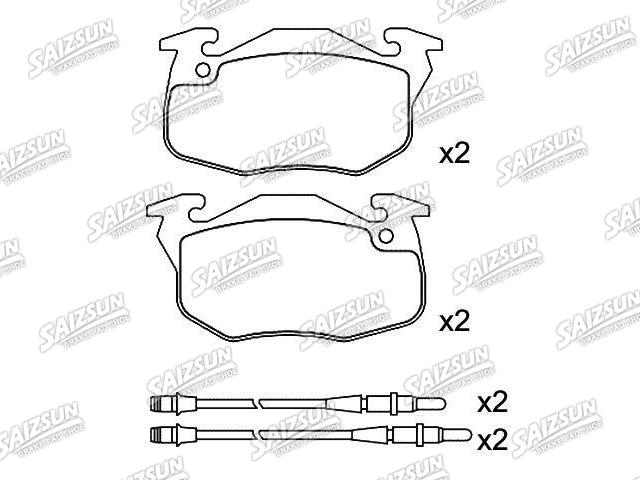 Plaquettes de frein Brake Pad Set:4250.91
