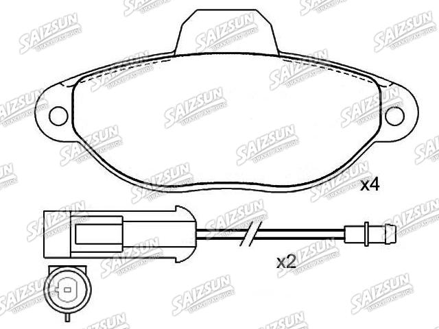 Plaquettes de frein Brake Pad Set:5 897 360