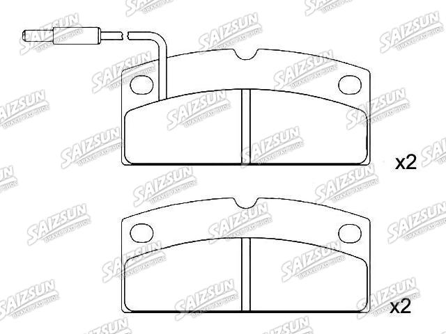 Plaquettes de frein Brake Pad Set:6G065