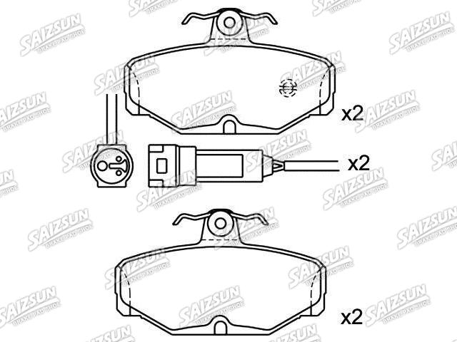 Plaquettes de frein Brake Pad Set:1 666 624