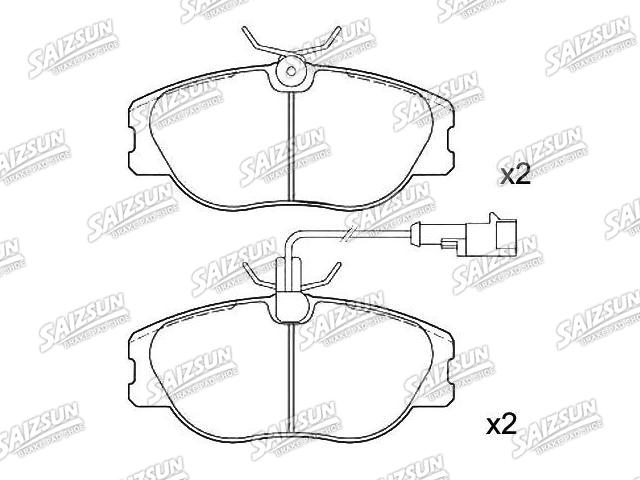 Plaquettes de frein Brake Pad Set:9 950 550