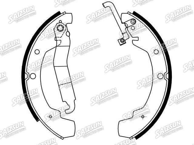 Kit mâchoire de frein Brake Shoe Set:281 698 527 GV