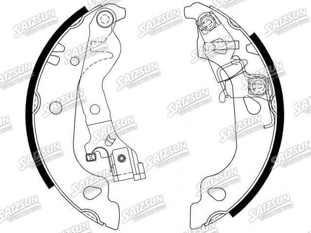 Kit mâchoire de frein Brake Shoe Set:77362295