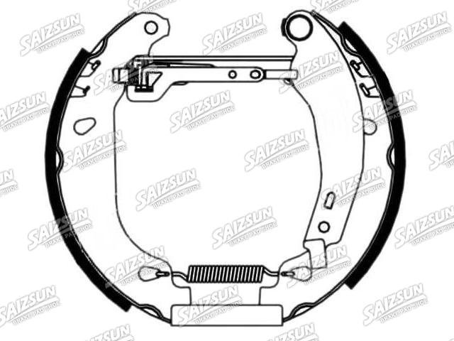 Kit mâchoire de frein Brake Shoe Set:77 01 205 097