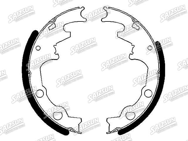 Kit mâchoire de frein Brake Shoe Set:F77Z-2200-CA