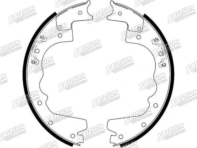 Kit mâchoire de frein Brake Shoe Set:4C4Z-2620-AA