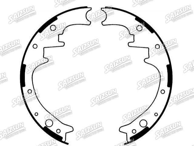 Kit mâchoire de frein Brake Shoe Set:333-2089T