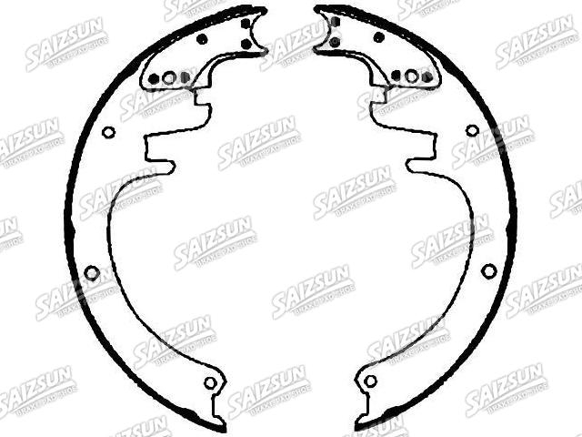 Kit mâchoire de frein Brake Shoe Set:418-2157T