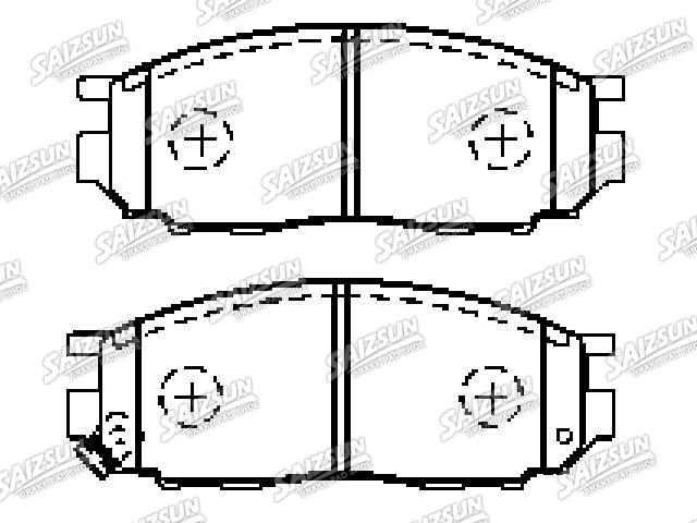 Plaquettes de frein Brake Pad Set:CV80961201