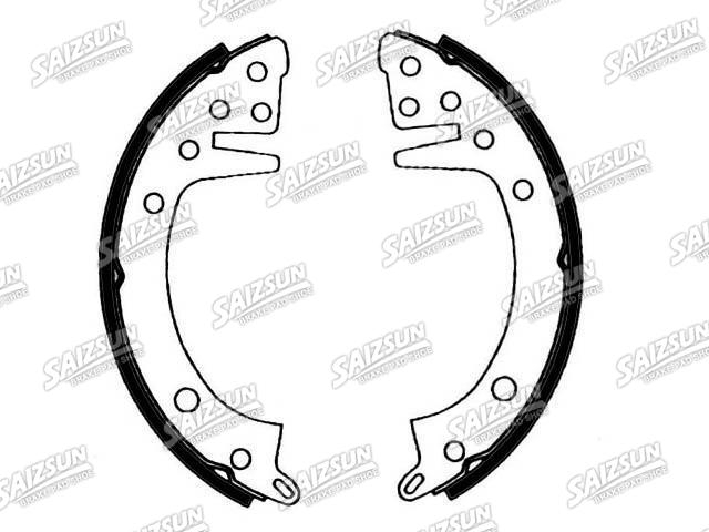 Kit mâchoire de frein Brake Shoe Set:MST05044