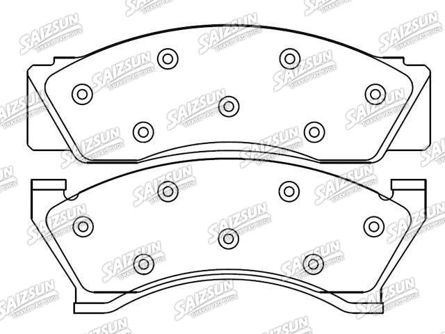 Plaquettes de frein Brake Pad Set:D5DZ-2200-D