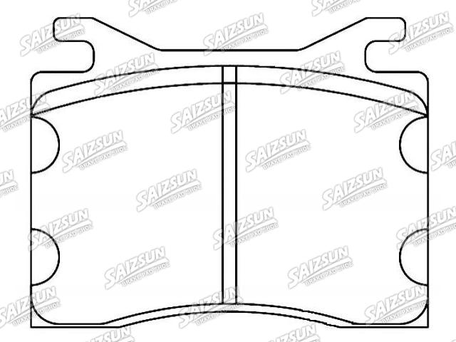 Plaquettes de frein Brake Pad Set:D82-7015
