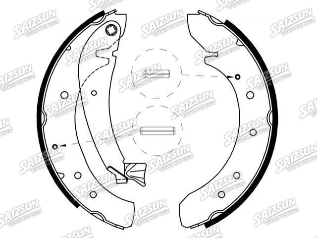 Kit mâchoire de frein Brake Shoe Set:4241.H5