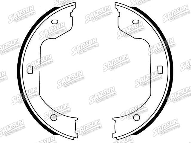 Kit mâchoire de frein Brake Shoe Set:34 41 6 790 186