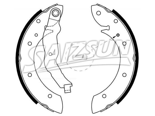 刹车蹄片 Brake Shoe Set:34 21 1 160 504