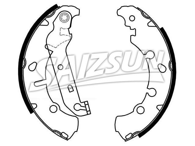 刹车蹄片 Brake Shoe Set:1 125 669