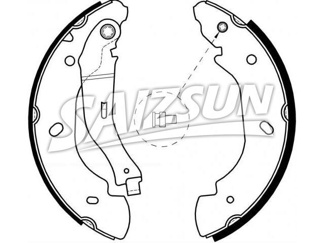 刹车蹄片 Brake Shoe Set:4 110 585
