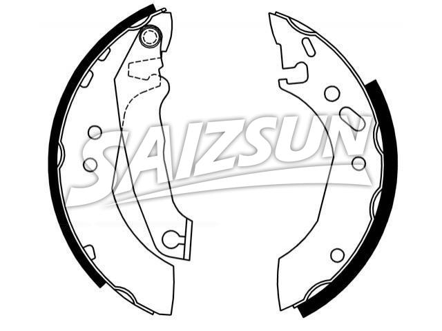刹车蹄片 Brake Shoe Set:5 027 751
