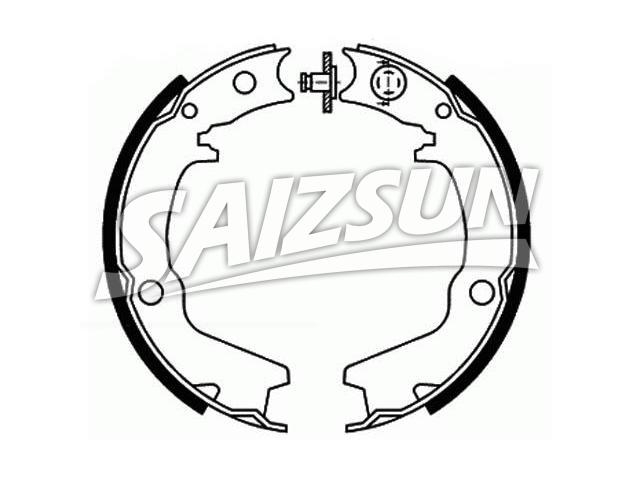 刹车蹄片 Brake Shoe Set:MB858926