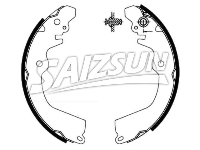 刹车蹄片 Brake Shoe Set:MB699336
