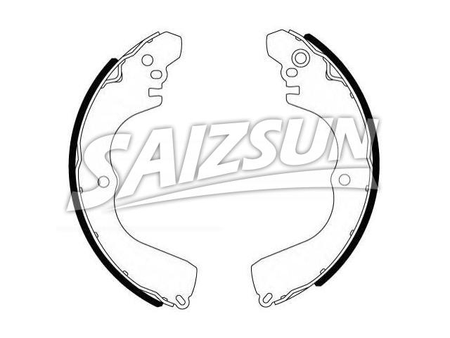 刹车蹄片 Brake Shoe Set:MR289625