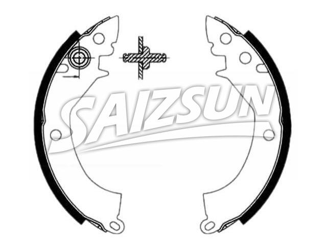 刹车蹄片 Brake Shoe Set:MB238363