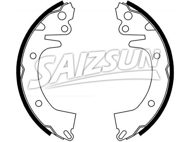 刹车蹄片 Brake Shoe Set:MB407250