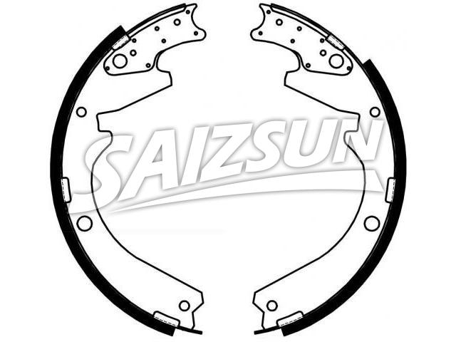 刹车蹄片 Brake Shoe Set:MB162110