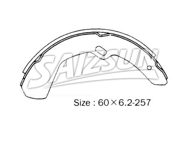 刹车蹄片 Brake Shoe Set:NR2024