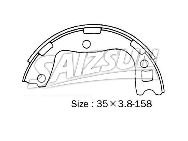 刹车蹄片 Brake Shoe Set:44060-V0329