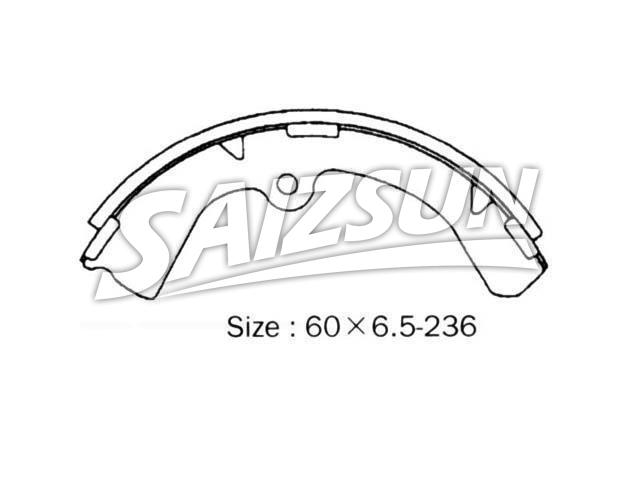 刹车蹄片 Brake Shoe Set:NR2046