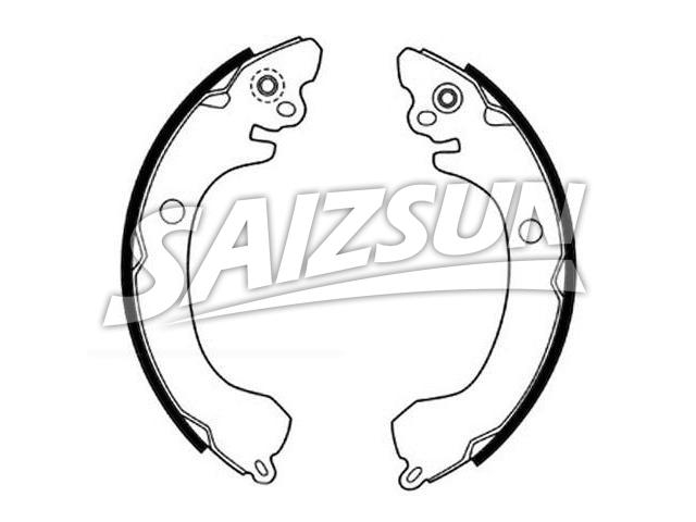 刹车蹄片 Brake Shoe Set:8-94111-495-0