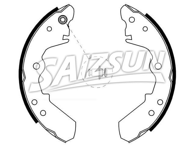 刹车蹄片 Brake Shoe Set:8-94124-862-1