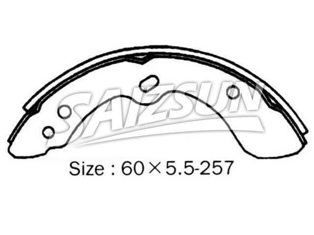 刹车蹄片 Brake Shoe Set:W001-33-310