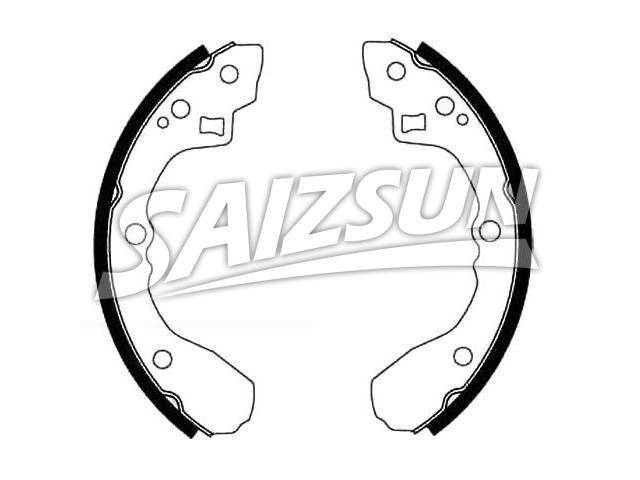 刹车蹄片 Brake Shoe Set:B092-26-310