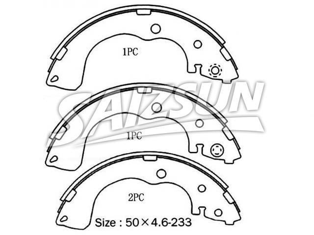 刹车蹄片 Brake Shoe Set:NN3575