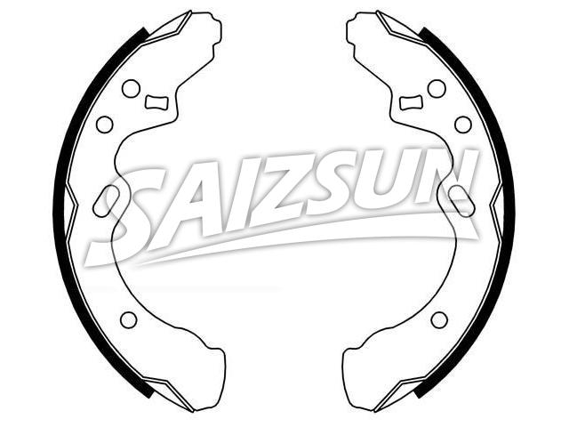 刹车蹄片 Brake Shoe Set:B216-26-310