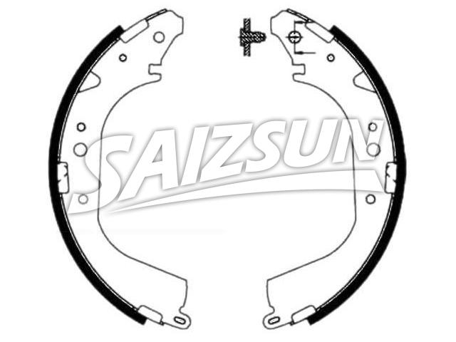 刹车蹄片 Brake Shoe Set:04495-60051