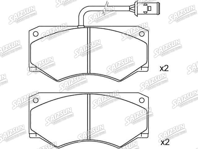 Plaquettes de frein Brake Pad Set:190 6040