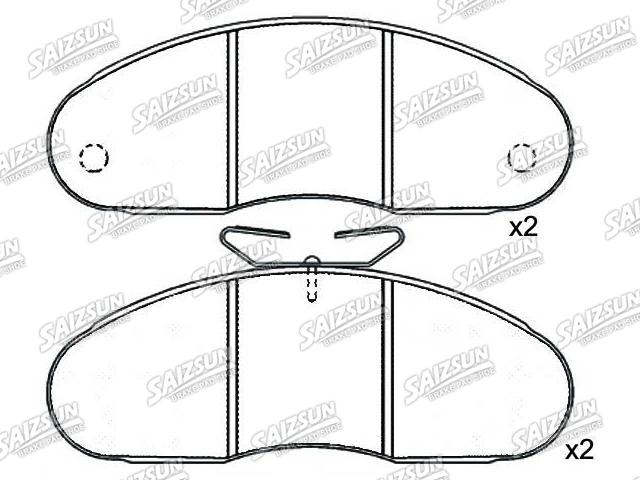 Plaquettes de frein Brake Pad Set:77 01 203 895