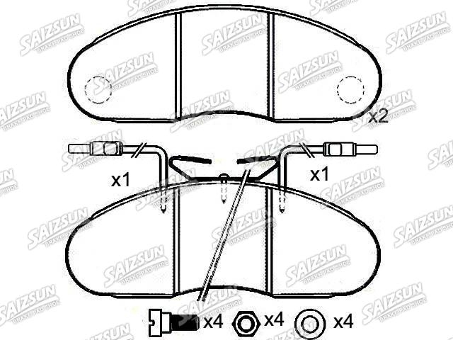 Plaquettes de frein Brake Pad Set:5001 834 527