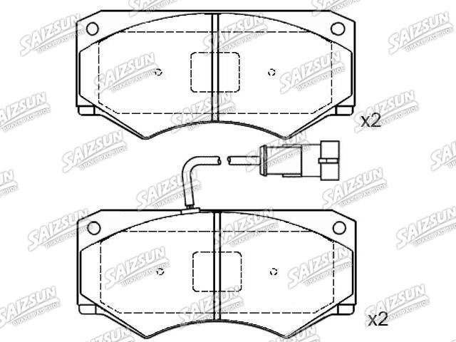 Plaquettes de frein Brake Pad Set:190 6430