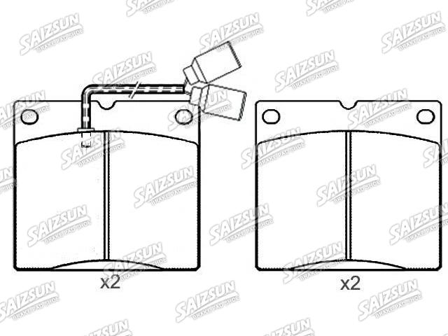 Pastillas de freno Brake Pad Set:151222