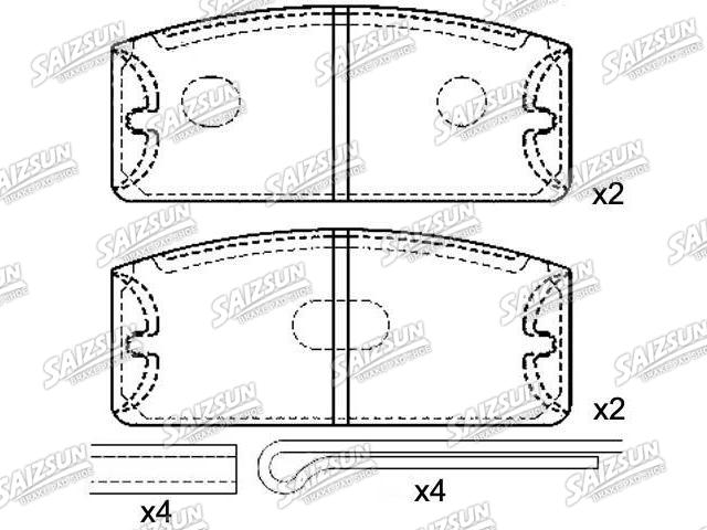 Plaquettes de frein Brake Pad Set:0996031700